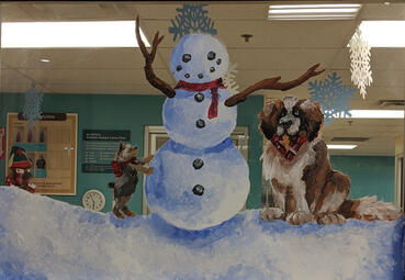 Happy Paw-idays Mural (1)